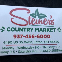 Sampling Event at Steiner’s Country Market, Eaton – May 11th